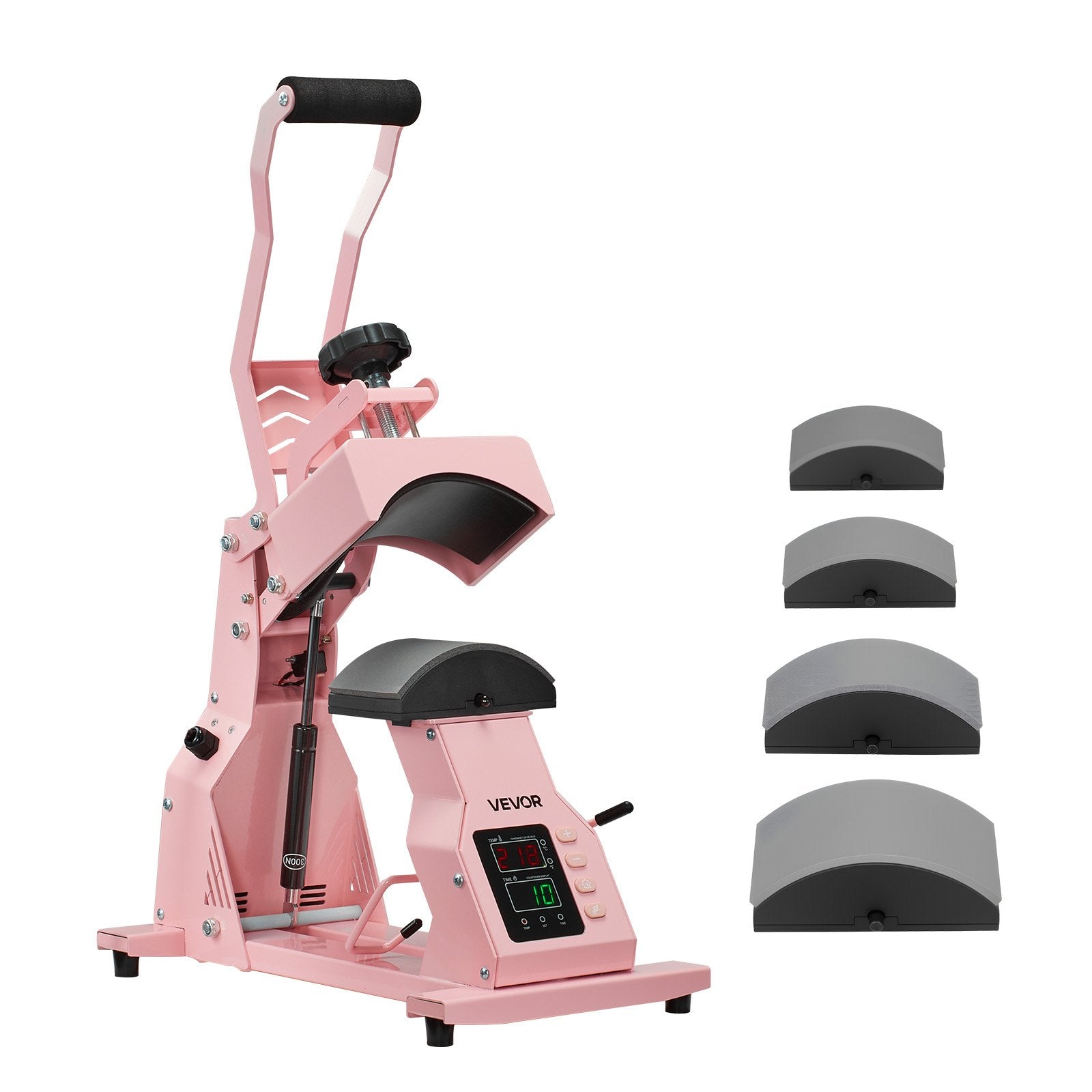 Hat Heat Press Machine, with 4pcs Interchangeable Platens, Precise Sapphire Castor