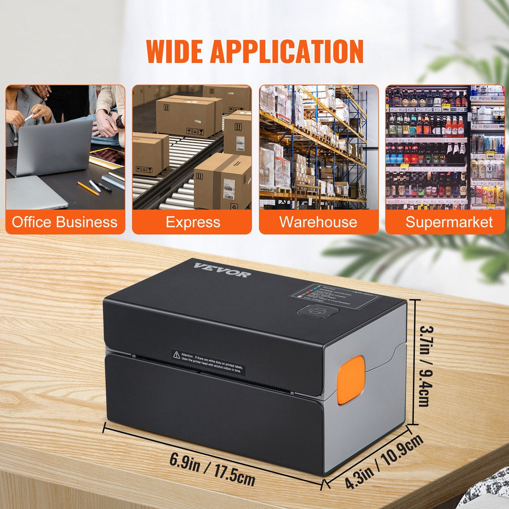 Thermal Label Printer, 300DPI for 4x6 Mailing Packages, Bluetooth & Sapphire Castor