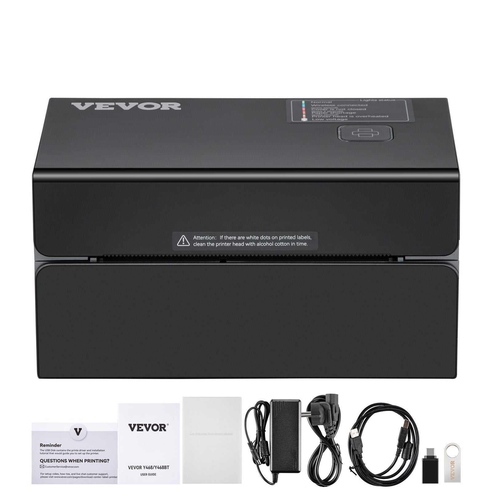 Thermal Label Printer, 300DPI for 4x6 Mailing Packages, Bluetooth & Sapphire Castor