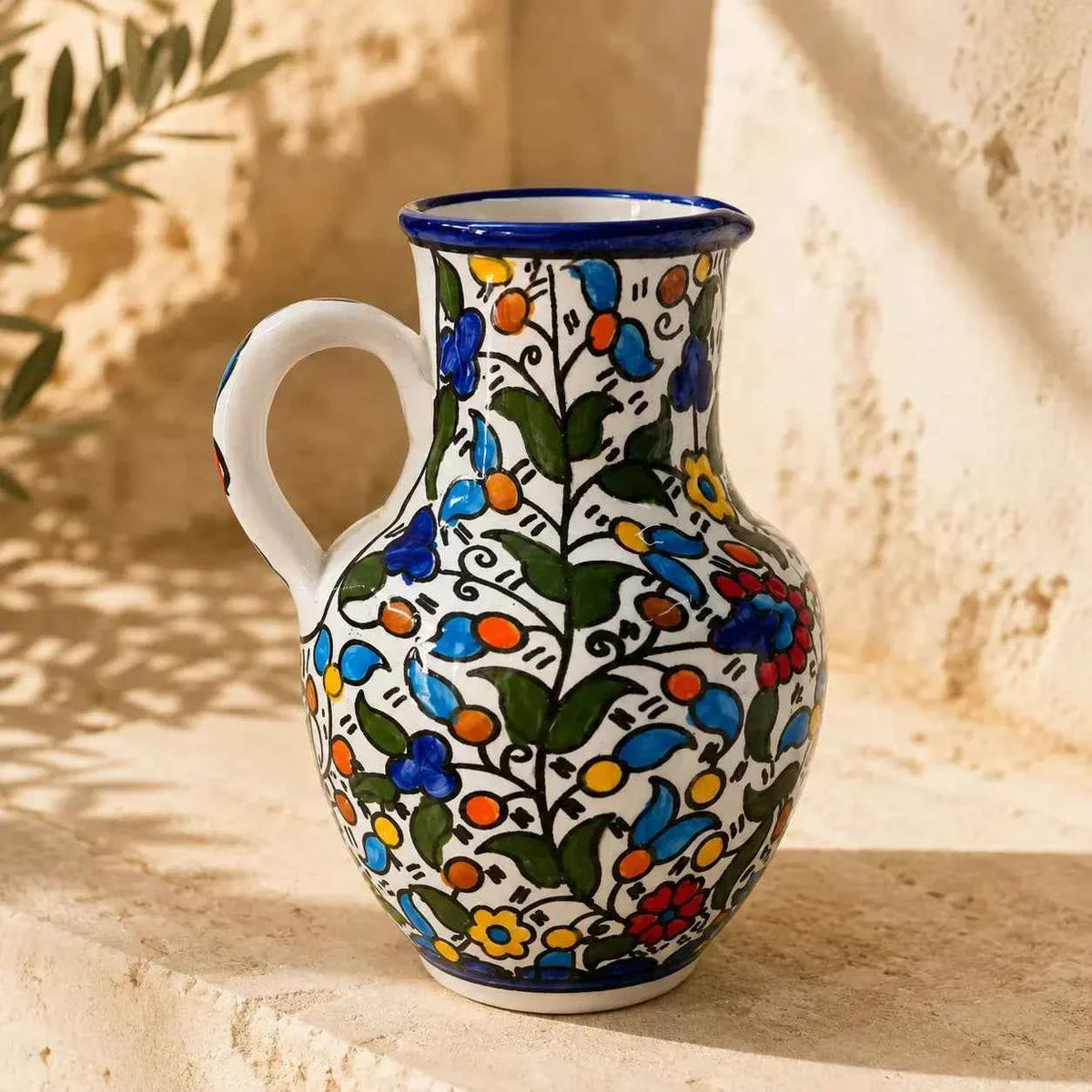 Handmade Ceramic Pitcher – Water Jug & Carafe 6 × 8 in
