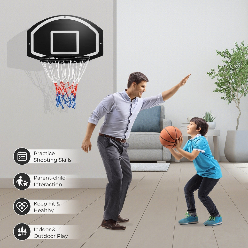 Wandmontiertes Basketball-Set für Kinder, Jugendliche und Erwachsene