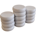 13 Large White Crokinole Discs - Half Set (Matte Finish)