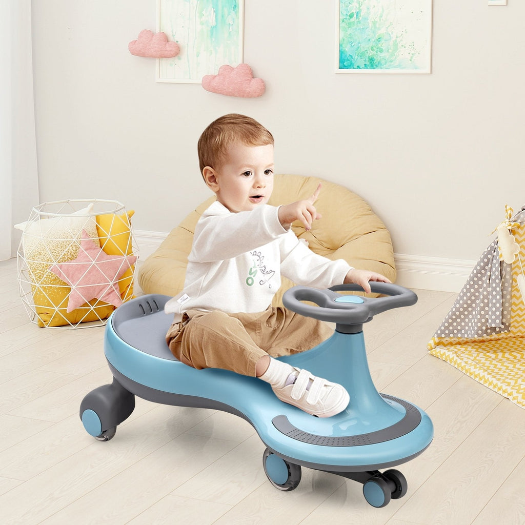 Porteur Wiggle Car avec roues clignotantes - Bleu