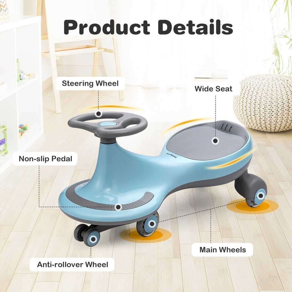 Porteur Wiggle Car avec roues clignotantes - Bleu